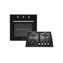 Комплект встраиваемой техники GRANADO GEO 62-0200 black + GGH 62-104 black glass