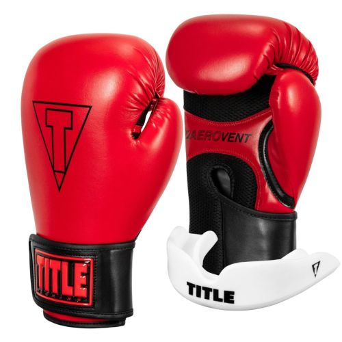 Боксерские перчатки Title Boxing Vegan Gloves Red/Black 8 oz (VGFBG 8 oz RD/BK)