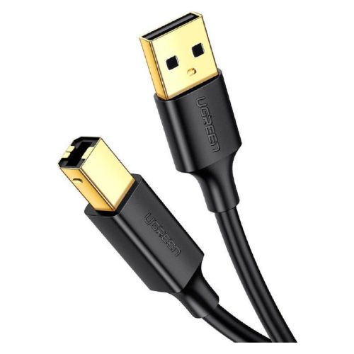 Кабель для принтера USB 2.0 AM/BM 5.0m US135 black Ugreen (10352)