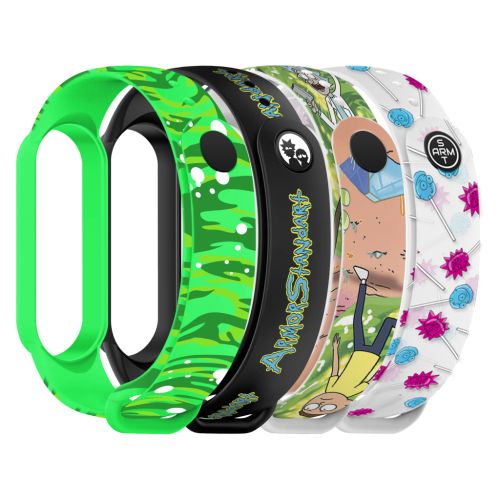 Ремешок для фитнес браслета Armorstandart комплект 4шт Xiaomi Mi Band 7/6/5 RM New (ARM77067)