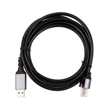 Дата кабель USB AM to RJ45 Ethernet 2.0m CAT6 UTP PowerPlant (CA914982)