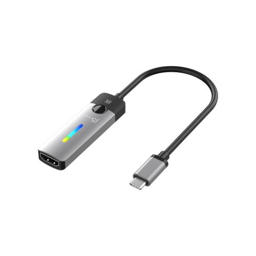 Переходник USB-C M to HDMI F 8K 60Hz LED RGB J5create (JCA157-N)
