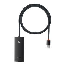 Концентратор Baseus USB 3.0 4xUSB 2.0m black (WKQX030201)