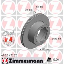 Тормозной диск ZIMMERMANN 400.6478.20