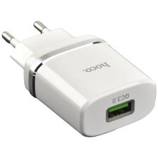 Зарядное устройство HOCO C12Q Smart QC3.0 charger White (6931474716262)