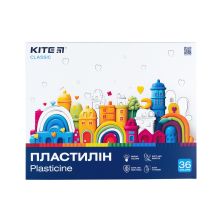 Пластилин Kite Classic 36 цветов, 720 г (K-078)