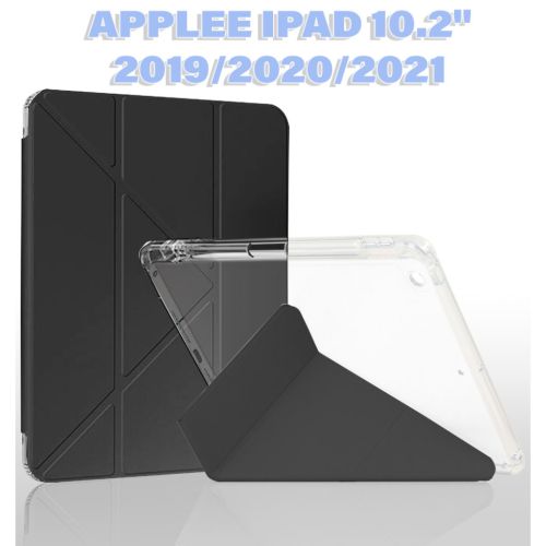 Чехол для планшета BeCover Ultra Slim Origami Transparent Apple Pencil Apple iPad 10.2 2019/2020/2021 Black (711098)