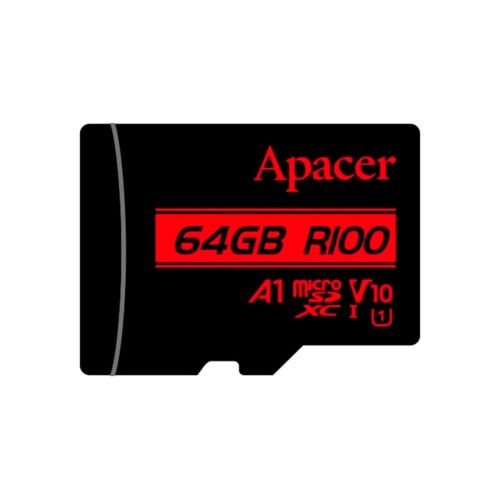 Карта памяти Apacer 64GB microSD class 10 UHS-I V10 A1 (AP64GMCSX10UB-RA)