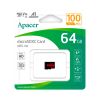 Карта памяти Apacer 64GB microSD class 10 UHS-I V10 A1 (AP64GMCSX10UB-RA) - Изображение 1