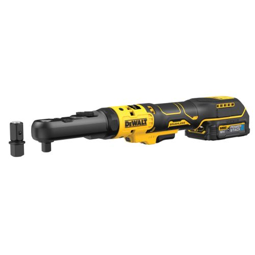 Гайковерт DeWALT кутовий, XR Li-Ion PowerStack 18 GFN, 1.7Ah, 102 Нм (DCF510E2G)