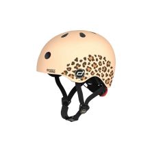 Шолом Scoot&Ride 45-51см , леопард, з ліхтариком (SR-181206-LEOPARD)