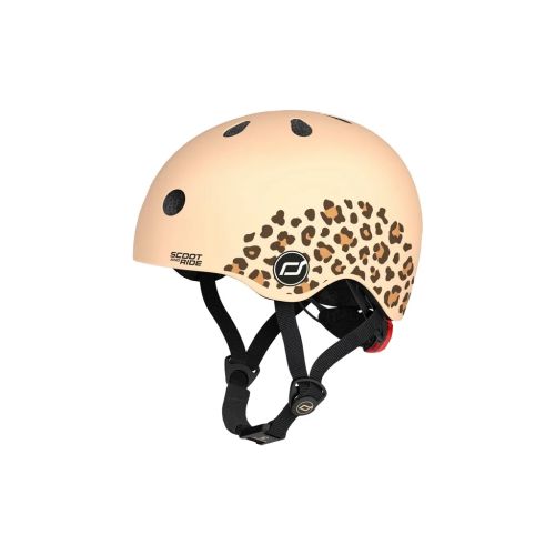 Шолом Scoot&Ride 45-51см , леопард, з ліхтариком (SR-181206-LEOPARD)