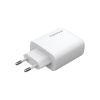 Зарядний пристрій ColorWay GaN Mini 50W PD Port PPS USB (Type-C PD 30W + Type-C PD 20W) white (CW-CHS050PD-WT) - Зображення 1
