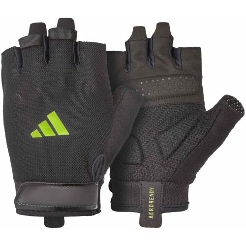 Рукавички для фітнесу Adidas Essential Training Gloves ADGB-15002GN чорний, зелений M (885652025966)