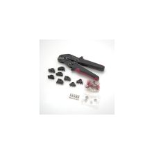 Затискач для клем CINLINELE Black-red + насадки 06 -0.5-6mm2, 02С -0.5-2.5mm2, 06WF -0.25-16mm2, 48B -0.5-2.5mm2 (Cinlin-2549)