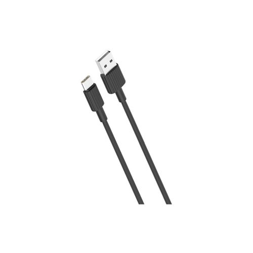 Дата кабель USB 2.0 AM to USB-C 1.0m 2.4A black XO (NB156-TC-1-BK)