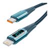 Дата кабель USB-C to Lightning 2.0m 20W Digital Display blue Essager (EXCTL-YDA03) - Зображення 1