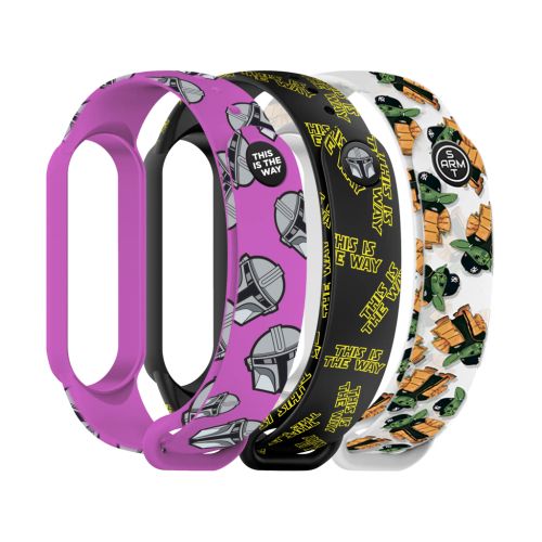 Ремінець до фітнес браслета Armorstandart комплект 3шт Xiaomi Mi Band 7/6/5 TW (ARM77066)