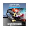 Кабель мультимедийный DisplayPort M to DisplayPort M 1.0m 4K60Hz black Vention (HAKBF) - Изображение 1