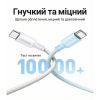 Дата кабель USB-C to USB-C 2.0m PD100W 5A braided L502 white Ugreen (35221) - Зображення 3