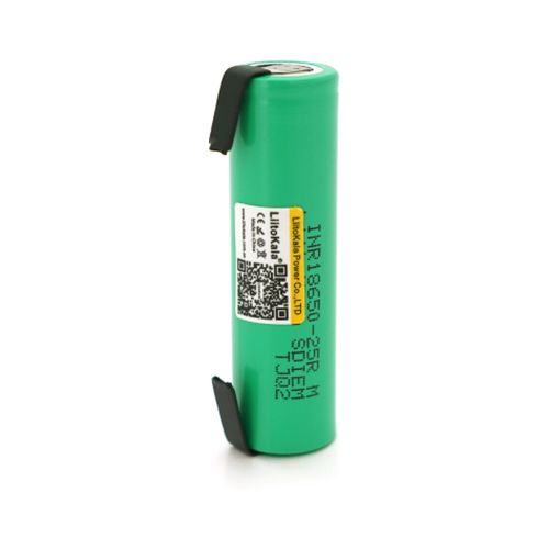 Аккумулятор 18650 2500mah (2450-2650mah), 3.7V(2.75-4.2V), Green Liitokala (Lii-25R-N)