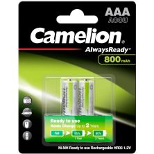 Аккумулятор Camelion AА 800mAh Ni-MH Always Ready HR6 BP2 (NH-АA800АRBP2)