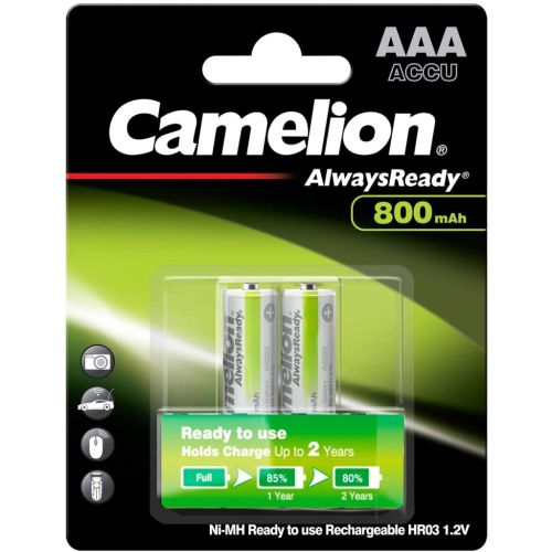Акумулятор Camelion AА 800mAh Ni-MH Always Ready HR6 BP2 (NH-АA800АRBP2)