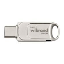 USB флеш накопичувач Wibrand 256GB Bee Silver USB 3.2/Type-C (WI3.2TC/BE256TC039S)