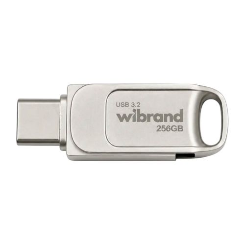 USB флеш накопичувач Wibrand 256GB Bee Silver USB 3.2/Type-C (WI3.2TC/BE256TC039S)