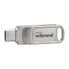 USB флеш накопичувач Wibrand 256GB Bee Silver USB 3.2/Type-C (WI3.2TC/BE256TC039S) - Зображення 1