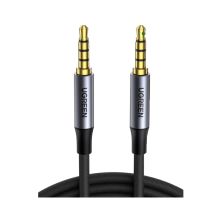 Кабель мультимедийный 3.5mm M to 3.5mm M 3.0m (4pin) AV183 aluminum gray Ugreen (20785)