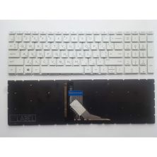 Клавиатура ноутбука HP Pavilion SleekBook 15-DA 250 G7, 255 G7 Series белая с подсв (A46146)