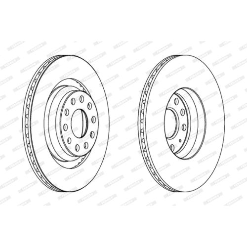 Тормозной диск FERODO DDF1503C