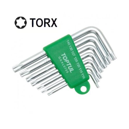Набір інструментів Toptul ключів TORX Г-обр. T10-T40 7од. (GAAL0705)