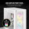 Корпус Corsair iCUE 5000D RGB AirFlow Tempered Glass White (CC-9011243-WW) - Зображення 3