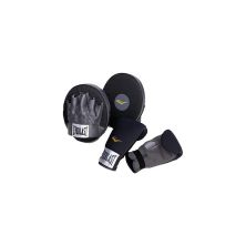 Лапы боксерские Everlast Boxing Kit лапи + рукавички 891250-70-8 Чорні (009283561284)