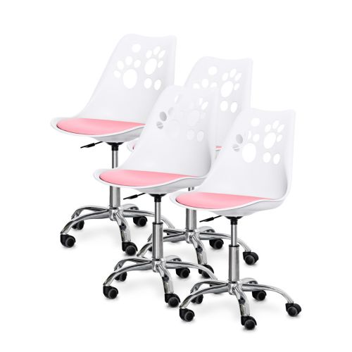 Дитяче крісло Evo-kids Indigo 4 шт White / Pink (H-232 W/PN -X4)