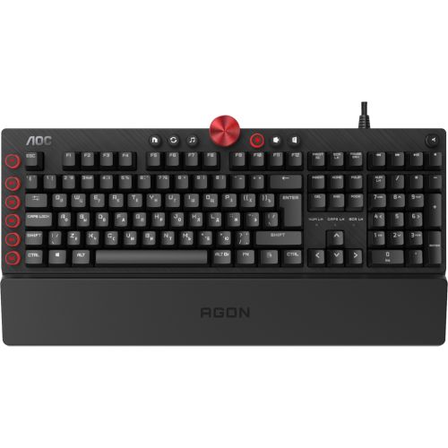 Клавиатура AOC AGK700 RGB Cherry MX Red USB Black (AGK700DR2R)