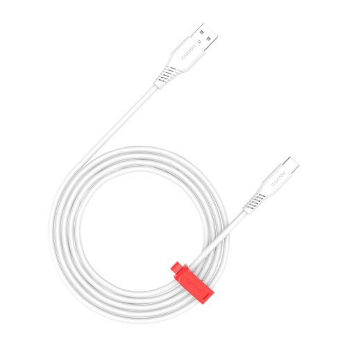 Дата кабель USB 2.0 AM to Type-C 1.2m AC18SC 18W White Canyon (CNS-AC18SC12W)