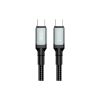 Дата кабель USB-C to USB-C NBQ264B-CC black XO (NB-Q264B-CC.black) - Изображение 1