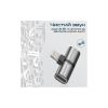 Перехідник Lightning M to 2xLightning F Audiо + Charge Promate (ihinge-lt.grey) - Зображення 2