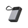 Батарея універсальна Acefast 20000mAh 65W PD, QC/3.0 USB-A+USB-C In/Out,build-in cable M21 Black-Gray (6974316283898) - Зображення 1