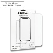 Скло захисне BeCover 3D Edge Full Cover Apple iPad Mini 7 2024 (714772)