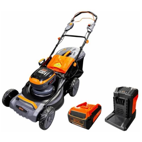 Газонокосарка GTM акумуляторна, 56V, 48см, самохідна, 4Ah, ЗП (LM56/480SP-V_KIT)