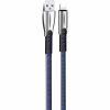 Дата кабель USB 2.0 AM to Lightning 1.0m zinc alloy blue ColorWay (CW-CBUL010-BL) - Зображення 1