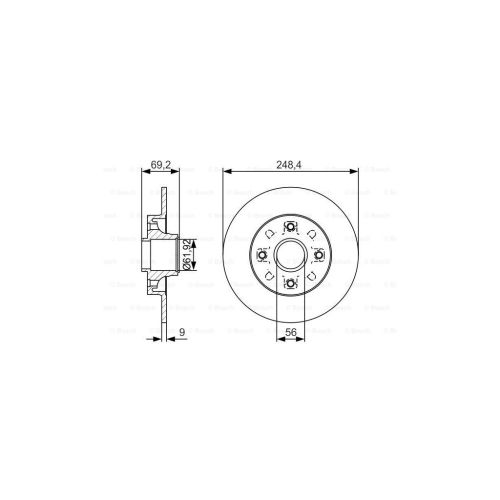 Тормозной диск Bosch 0 986 479 S43