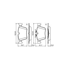 Тормозные колодки Bosch 0986495394