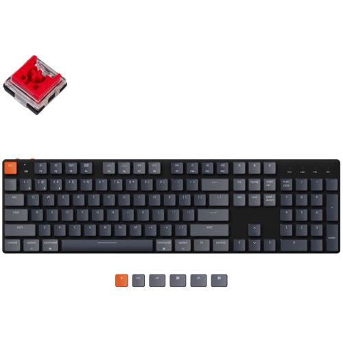 Клавіатура Keychron K5SE 104 Key Optical Red RGB Hot-Swap Wireless UA Black (K5SEE1_KEYCHRON)