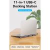 Концентратор Vention USB3.1 Type-C to HDMI/VGA/USB-C/USB3.0x3/RJ45/SD/TF/TRRS 3.5mm/PD 100W 11in1 (THTHC) - Зображення 1