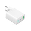 Зарядное устройство Gembird 1xUSB-A + 1 Type-C (PD20Вт + QC3.0 18Вт) white (TA-UC-PDQC20L-W-01) - Изображение 3